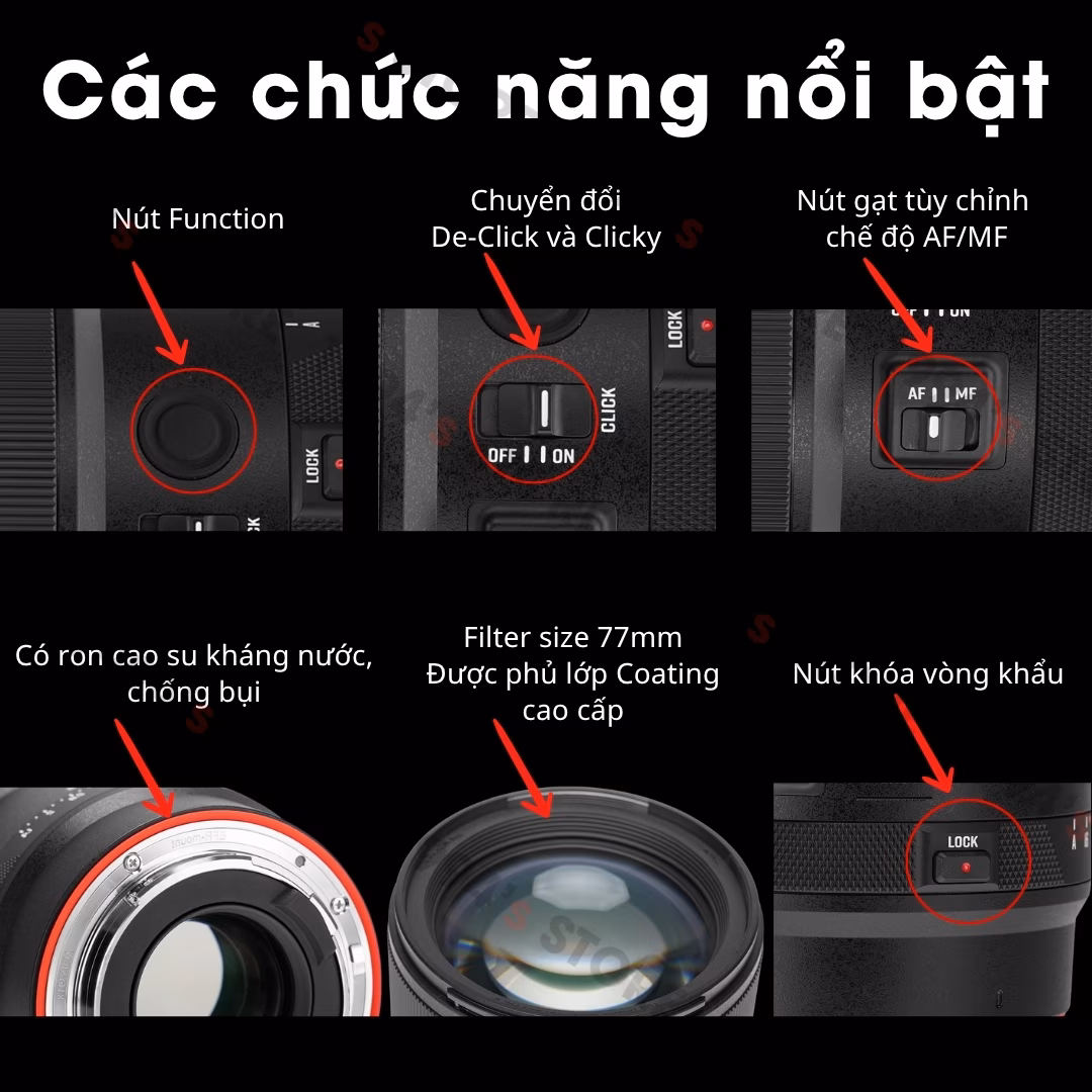 Giá ống kính Vistilen 85mm F1.4