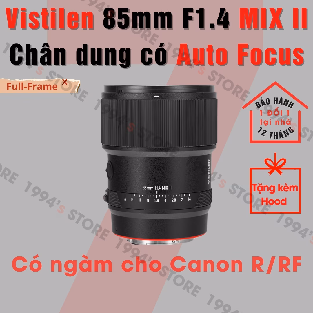 Ống Kính Vistilen 85mm F1.4 MIX II AF Cho Canon R / RF