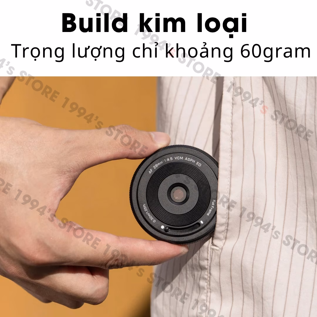 Ống Kính Viltrox 28mm F4.5 AF Chip Cho Sony E, Nikon Z, Fujifilm X và Leica L