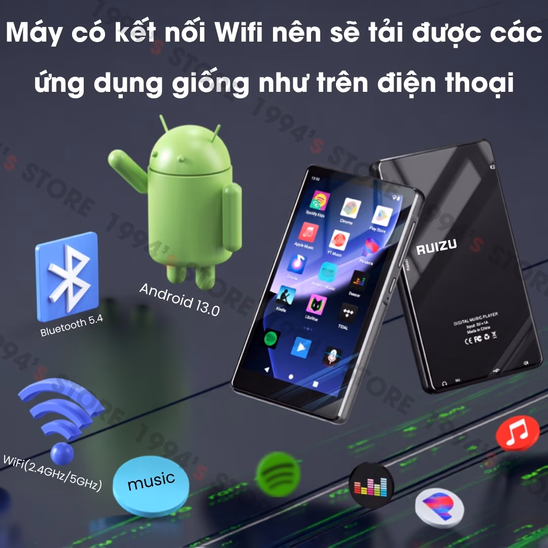 máy nghe nhạc có wifi và bluetooth