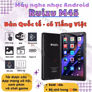 Máy Nghe Nhạc Android Ruizu M45 - RAM 3GB, Màn Hình 4.5 Inch, Wifi Bluetooth 5.4