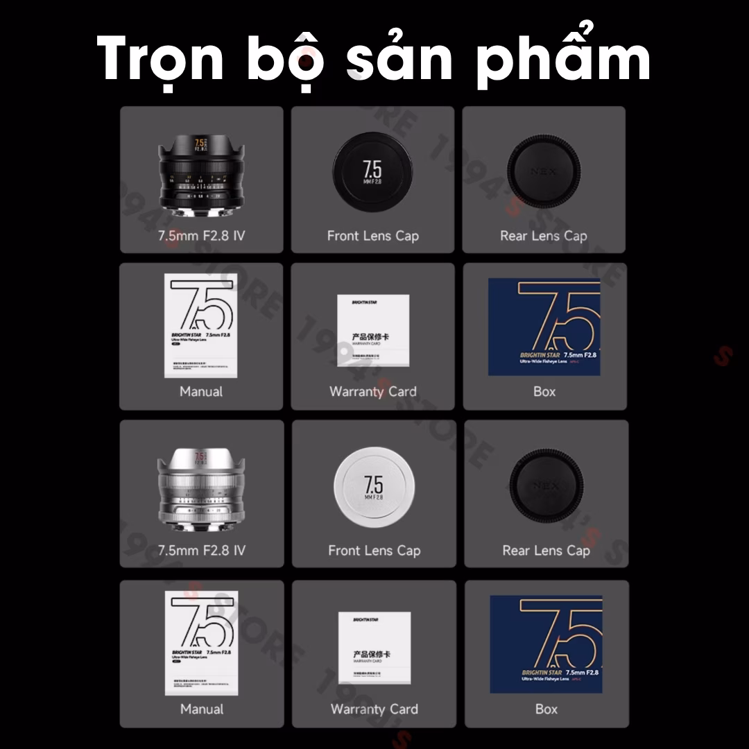 ống kính mắt cá có filter nd1000