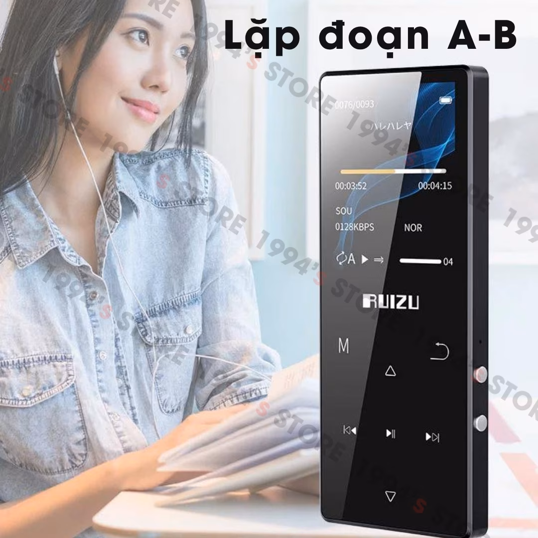 máy nghe nhạc học tiếng anh ruizu