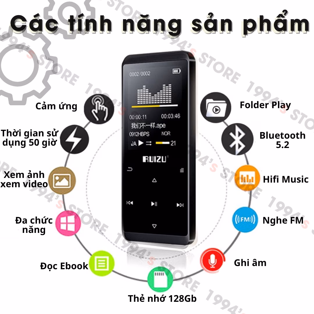 máy nghe nhạc bluetooth có loa ngoài