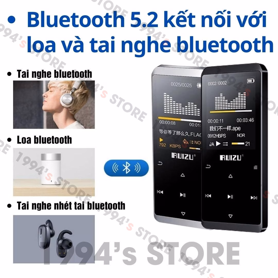 máy nghe nhạc ruizu d02