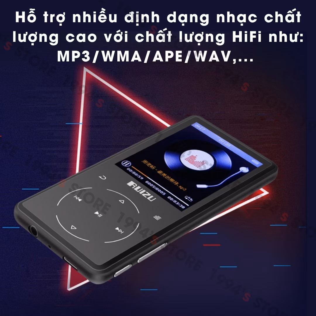 Máy Nghe Nhạc Học Tiếng Anh Ruizu D16 32Gb Màn Hình 2.4 Inch | Lặp Đoạn A-B