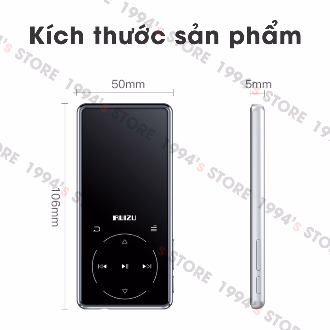 Máy Nghe Nhạc Học Tiếng Anh Ruizu D16 32Gb Màn Hình 2.4 Inch | Lặp Đoạn A-B