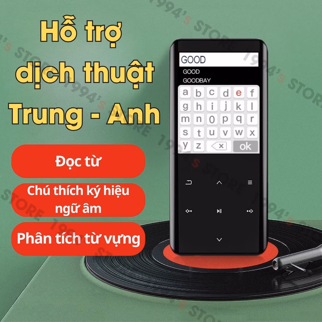 Máy Nghe Nhạc Học Tiếng Anh Ruizu D25 | Lặp Đoạn A-B, Có Loa Ngoài