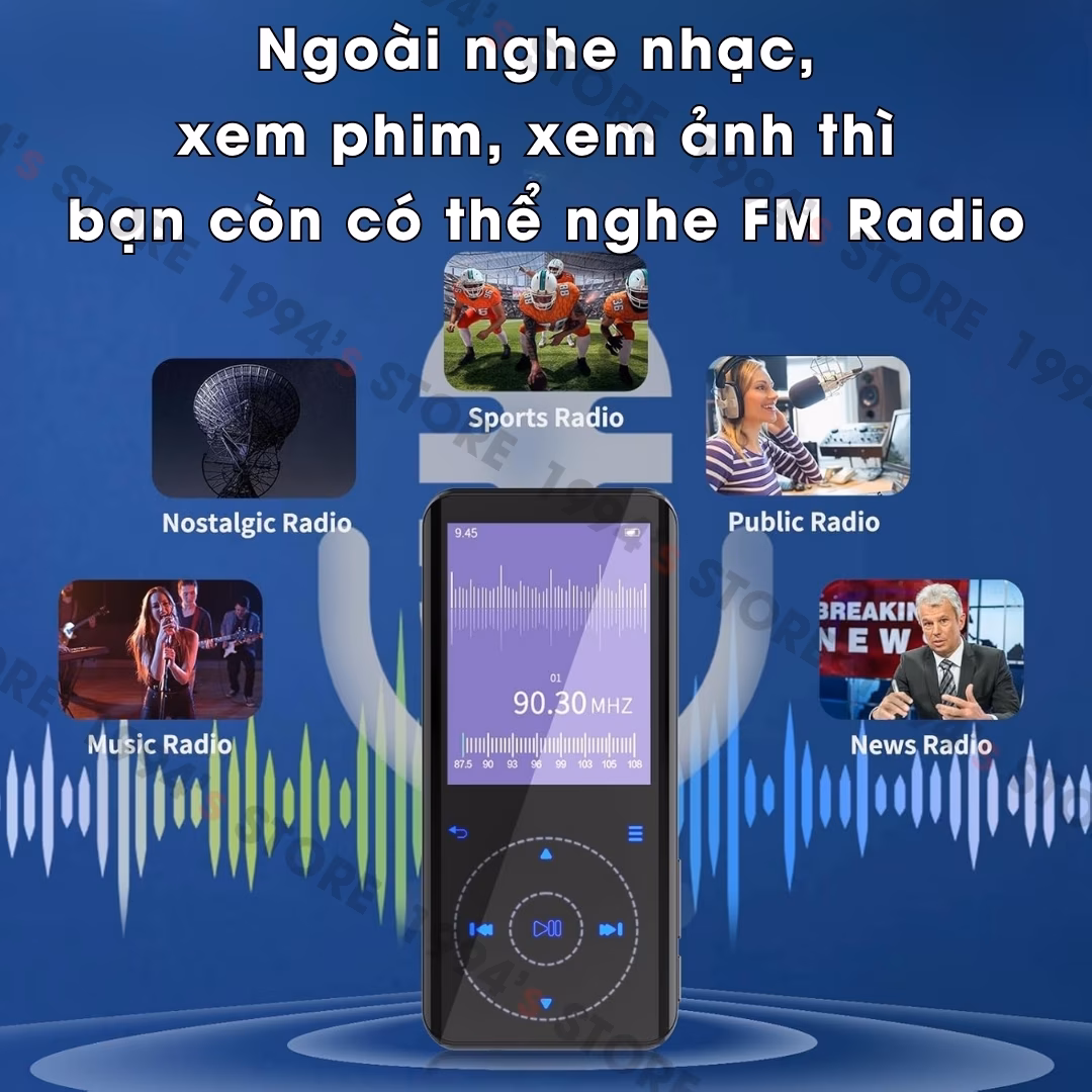 Máy Nghe Nhạc Học Tiếng Anh Ruizu D25 | Lặp Đoạn A-B, Có Loa Ngoài