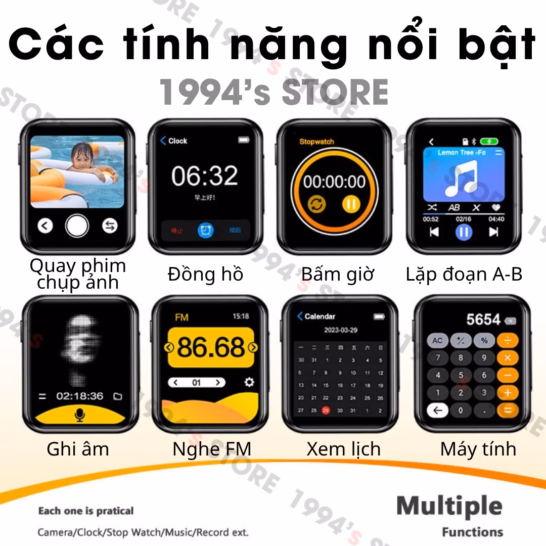 Máy Nghe Nhạc Benjie R1 Có Camera – Bluetooth 5.4, Chip DSD Cao Cấp, Cảm Ứng IPS – Chính Hãng