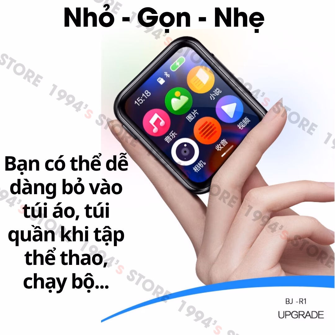 Máy Nghe Nhạc Benjie R1 Có Camera – Bluetooth 5.4, Chip DSD Cao Cấp, Cảm Ứng IPS – Chính Hãng