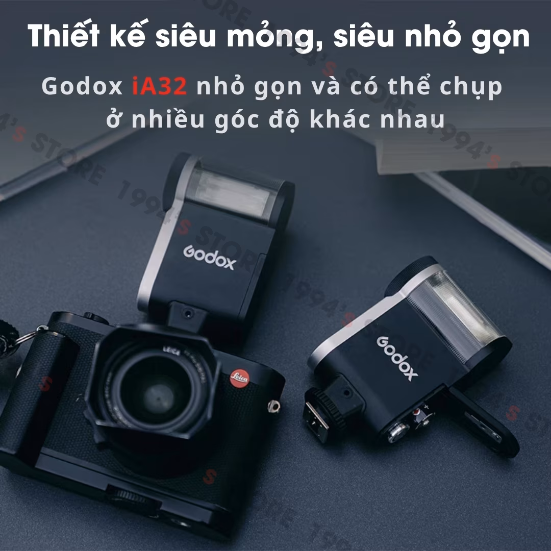 Đèn Flash Mini Godox iA32 Chính Hãng - Dùng Cho Mọi Máy Ảnh