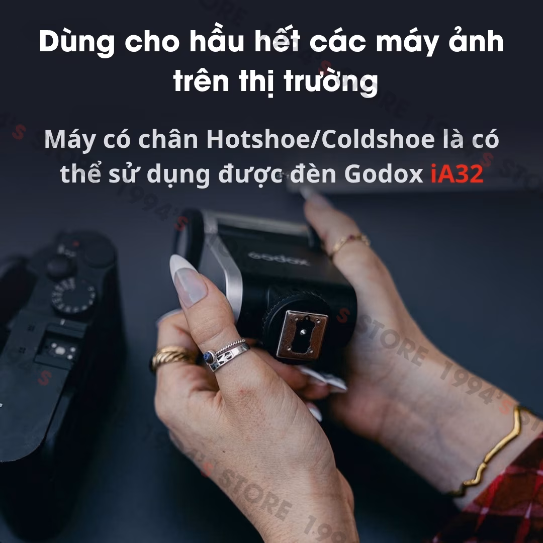 Đèn Flash Mini Godox iA32 Chính Hãng - Dùng Cho Mọi Máy Ảnh