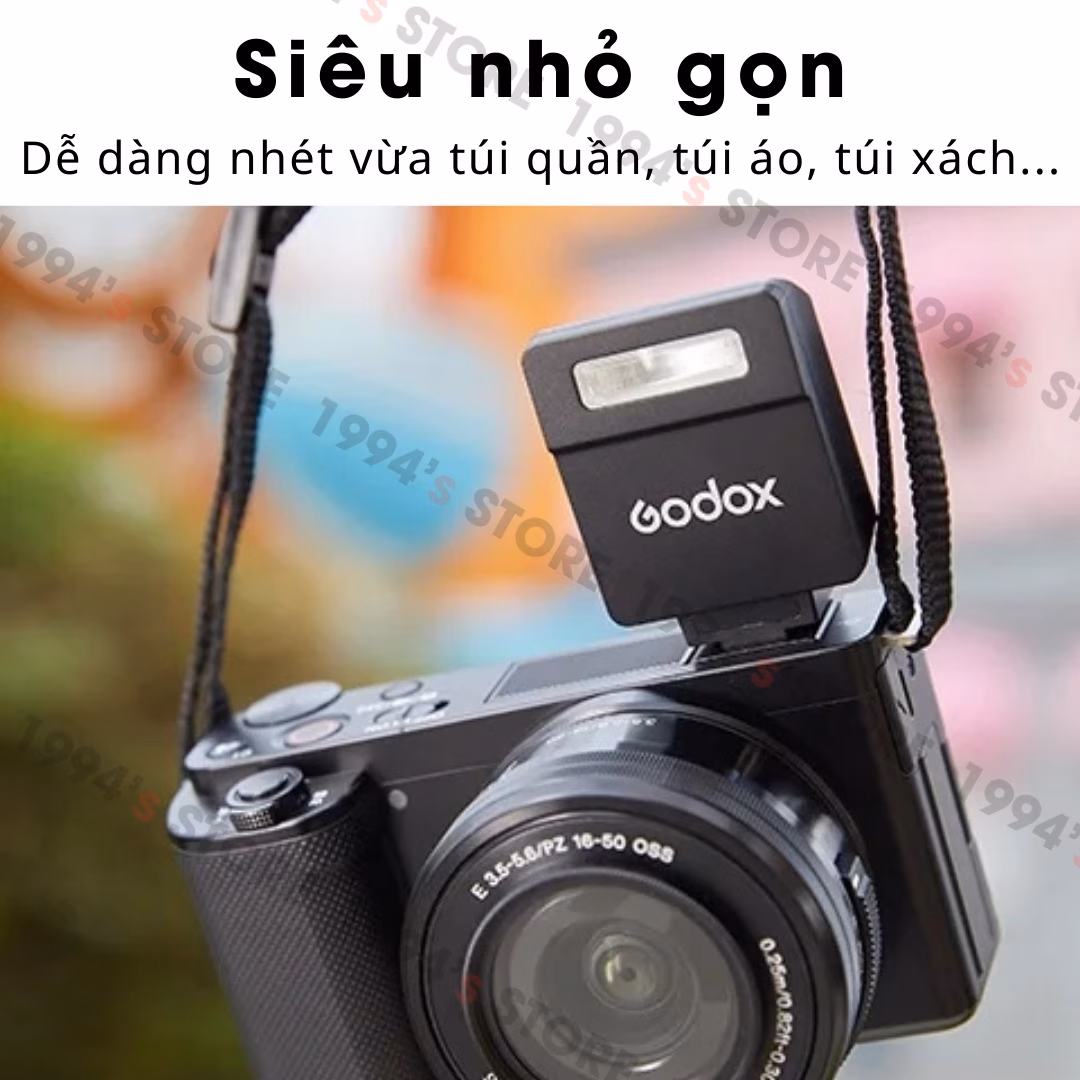 Đèn Flash Mini Siêu Nhỏ Gọn Godox iM22 Pin Sạc | Phù Hợp Mọi Máy Ảnh