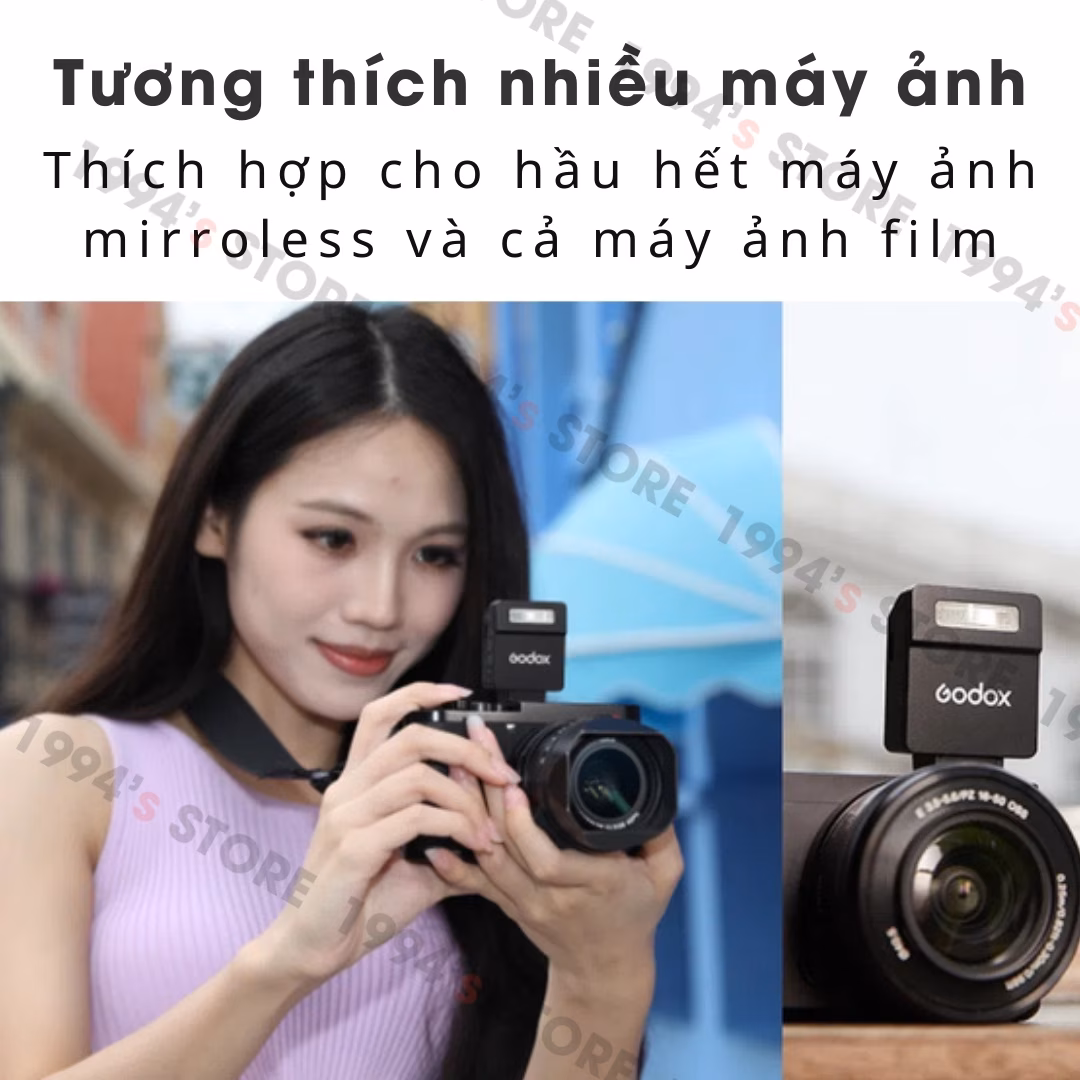 Đèn Flash Mini Siêu Nhỏ Gọn Godox iM22 Pin Sạc | Phù Hợp Mọi Máy Ảnh