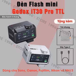 Đèn Flash Godox iT30 Pro Cho Sony Canon Nikon Fujifilm - iT30Pro Mini Flash TTL
