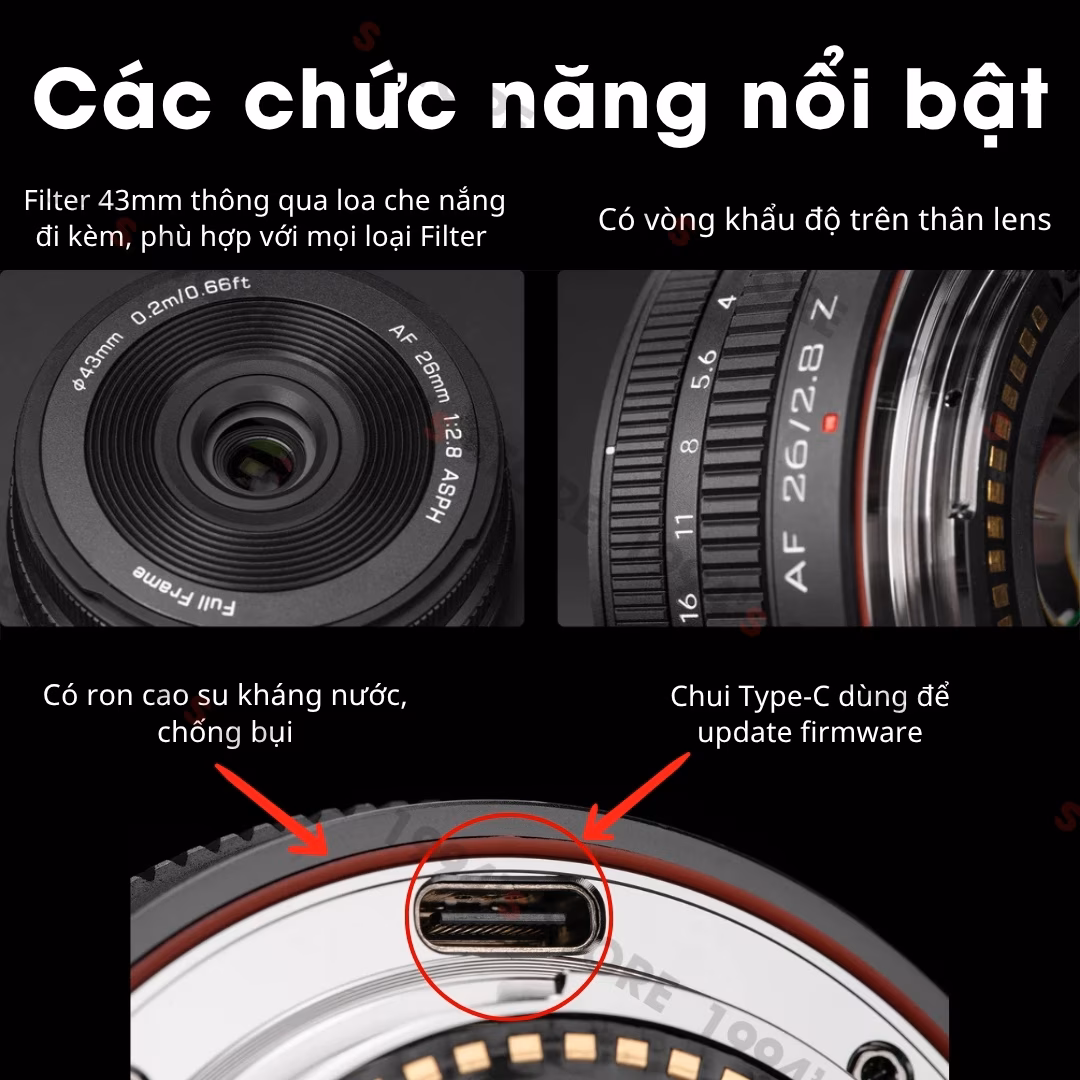 ống kính viltrox evo 26mm f2.8 cho sony