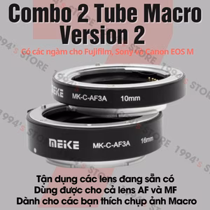 Combo 2 Tube Macro Meike MK-C-AF3 cho Canon EOS M (Bản Version 2)