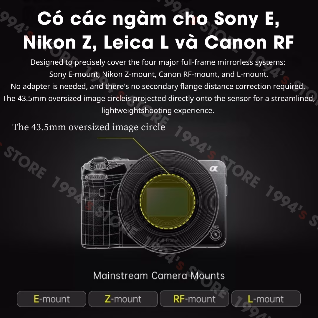 Ống kính quay phim 7Artisans 50mm T1.5 ngàm Nikon Z