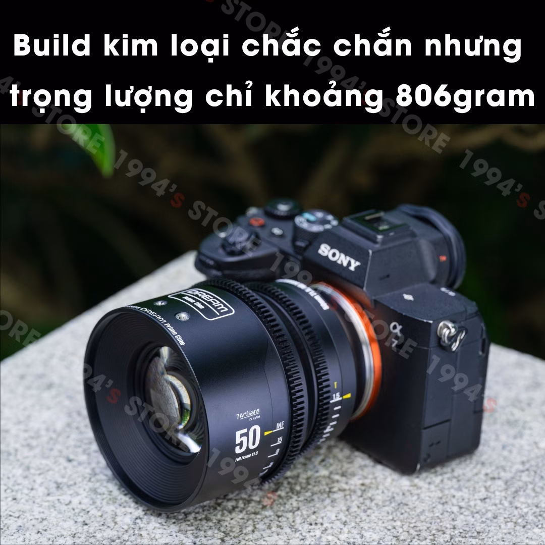 Lens cine Full-Frame 7Artisans 50mm T1.5 chính hãng