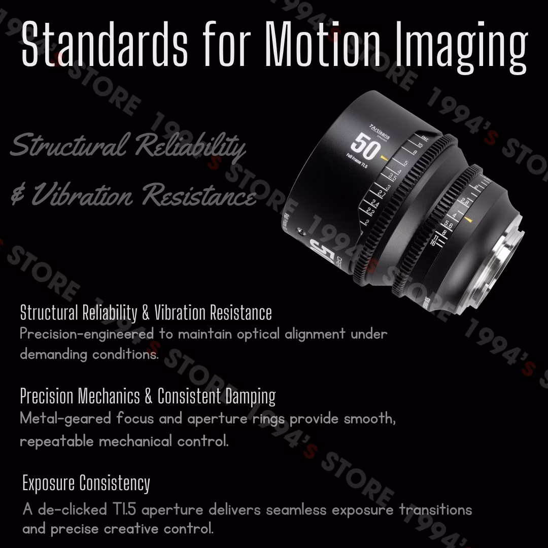 Ống kính 7Artisans 50mm T1.5 quay phim chân dung