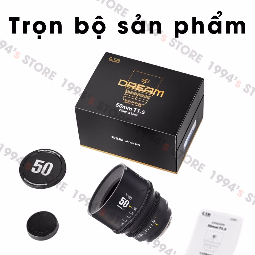 Ống kính 7Artisans 50mm T1.5 DREAM giá tốt