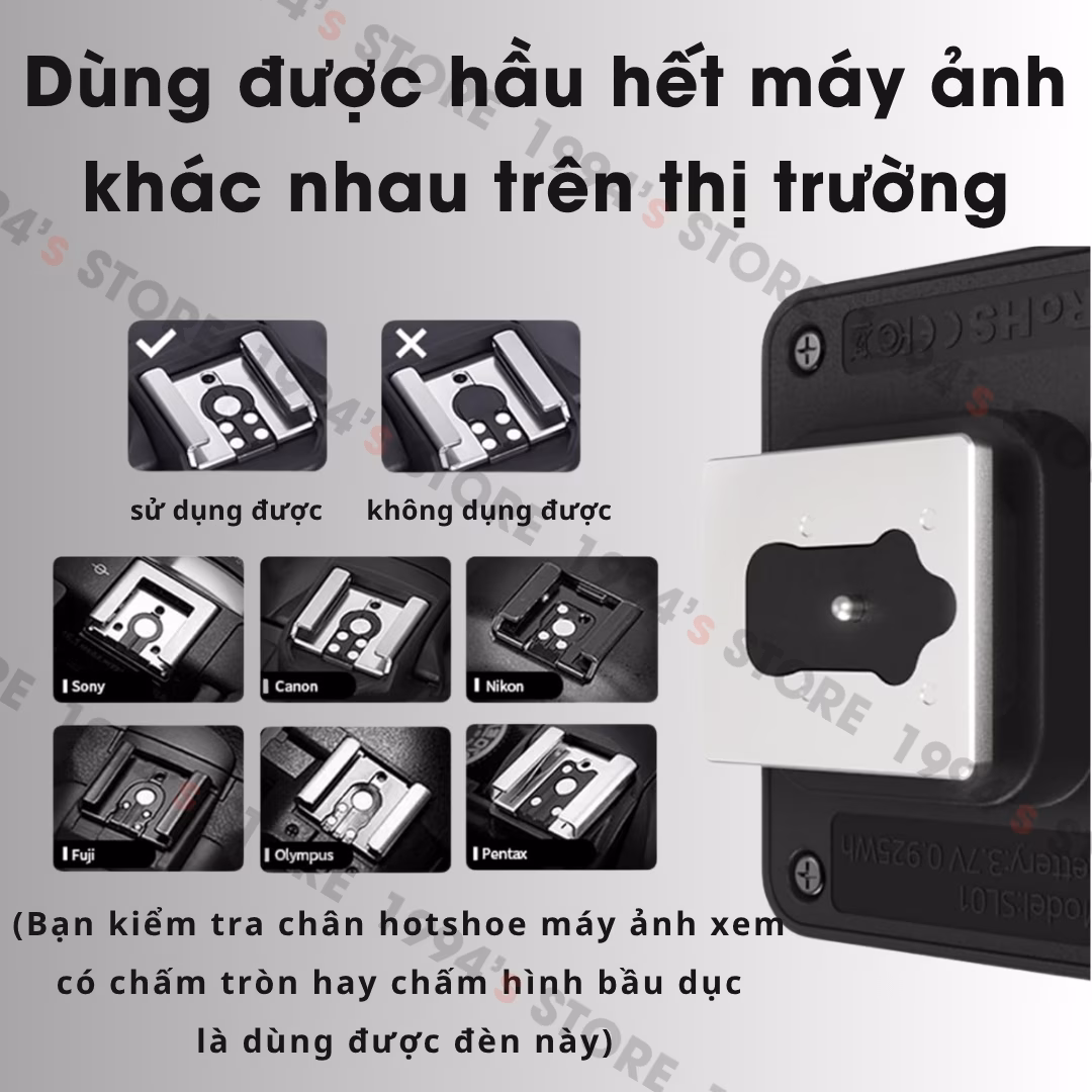 đèn flash và led ulanzi sl02